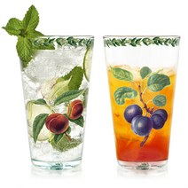 마쯔오카 오차드 글라스 스파클링 믹싱컵 450ml, 혼합색상, 2개