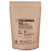 엑스데일리커피 콜롬비아블랜드 원두커피, 홀빈(분쇄안함), 1kg, 1개