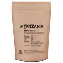 엑스데일리커피 탄자니아AA 원두커피, 홀빈(분쇄안함), 1개, 1kg