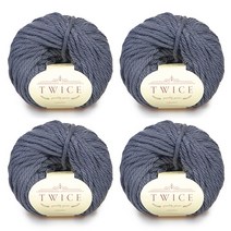 트와이즈 뜨개 털실 100g x 4p, 407 그레이