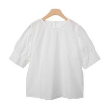 아엘비 퍼프 반팔 블라우스