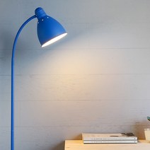 마켓비 RUSTA 장스탠드 E26 KS1322F, 매트블루