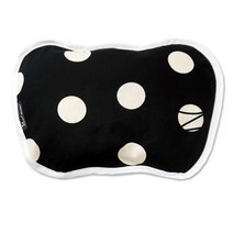 안트미미 신생아 짱구베개 메밀, 블랙도트(면), 1개