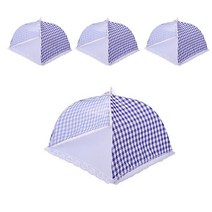 앤티스 블럭스트라이프 매쉬 음식커버 스퀘어 블루, 4개