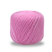 미소털실 파이스타 레이스 뜨개실 50g, 74 연핑크, 1개