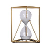 윰스 모래시계 인테리어 장식 삼각골드프레임, 혼합색상