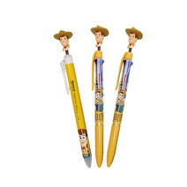 디즈니 토이스토리 우디 마스코트 볼펜 B타입 흑색 0.5mm + 3색 0.5mm 2p, 혼합색상, 1세트