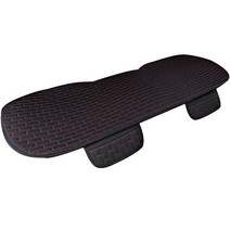 아리코 차량용 사계절 시트커버 퀼팅 더블, 블랙레드, 1개