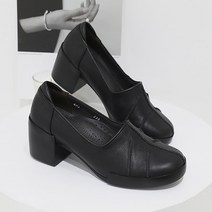 제이슈 천연 양가죽 꼼꼼라인 수제 통굽 펌프스