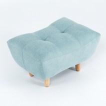 에보니아 153 방수 패브릭 1인 스툴, 민트블루