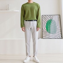맨타임 남성용 NS 데일리 5컬러 스판 라운드 니트