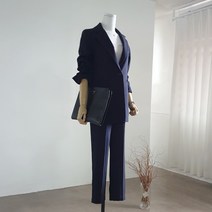 끌레느모네 여성용 스트라이프 수트 정장 세트