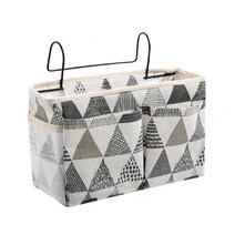 YOU&ME 베드침대 사이드 포켓 삼각무늬 그레이, 1개