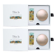 디스이즈 메탈 차량용 방향제 샴페인골드 + 리필액 15ml + 향 펠트 + 논슬립패드, 1개입, 2세트, 로즈그린티