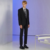 TNGT 남성용 원버튼 조직 울혼방 수트 팬츠 TGSP0D108
