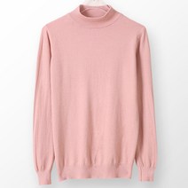 디어로라 여성용 캐시미어 터치 하프넥 니트