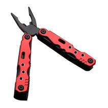 컬러메탈 스텐 다용도 멀티툴 레드, 1개