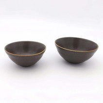 달소금 데일리 도자기 공기대접 세트, 올리브(무광), 공기 + 대접