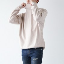 제제 남성용 쫀쫀 목폴라 남성니트