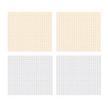 페이퍼리안 라이프 패드 미니 메모지 2종 세트, 모눈 옐로우, 모눈 그레이, 2세트