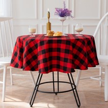 마켓감성 패브릭 홈 원형 테이블보, 타입10, 150cm