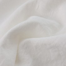 코튼빌 8수 무지 바이오워싱 퓨어린넨, 아이보리