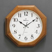 키다리시계 월넛 팔각 이중 저소음 벽시계 WD400 40cm kyos035, 혼합색상