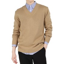 다꾸앙 남성용 스웨터 싹쓰리 브이넥 오버핏 니트 C08E5_tn2201