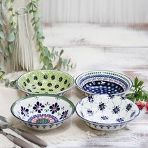 폴라브 오트밀 대접 4종 세트, 체리, 클로버 , 멜론, 데이지, 1세트