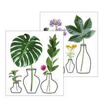 환타스틱스 반짝이 데코 스티커 2p 세트, GS-5008 그린플랜테리어, 1세트