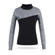 럭스골프 여성용 배색 골프 울 방풍 바람막이 니트 LB20W801W