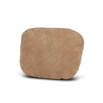 케이엠모터스 편하다 퀼팅 간편 탈부착 높이 조절 차량용 목쿠션 2p, 베이지