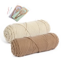 브랜드얀 코튼롤 커플 너음목도리 DIY 패키지 세트, 1세트, D(09번, 10번)