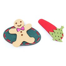 라엘 여아용 크리스마스 파스텔 헤어핀 2종 세트