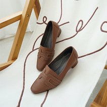 여성용 H라인 가죽 펌프스 3cm