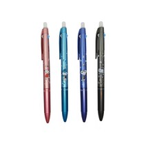 피너츠 스누피 캐릭터 지워지는 3색 볼펜 4종 세트 0.5mm, 랜덤발송, 1세트