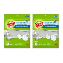 스카치브라이트 무선물걸레 청소기용 청소포 더블액션 150mm x 20p, 2개