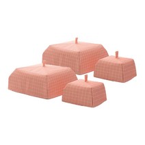 기하학 파스텔 보온 덮개 2종 x 2p 세트, 핑크