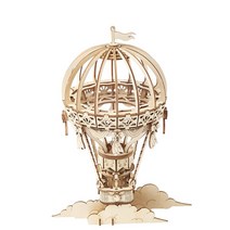 로보타임 우드 열기구 미니어쳐 DIY TG406, 혼합색상