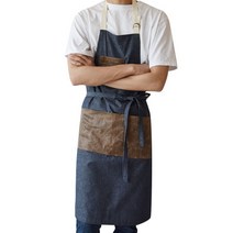 디케이홈 벤자민 작업용 빈티지 데님 앞치마, 혼합색상, 1개