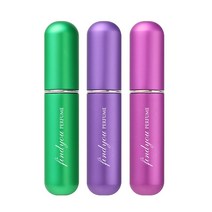 파인듀 향수 공병 무광 3종 세트, 그린, 퍼플, 라즈베리, 1세트