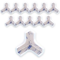 네츄럴파크 PVC 3면 코너 보호대 12p + 초강력 양면테이프, 화이트(보호대), 1세트
