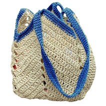 아이한코 라탄 사각 에코백 코바늘 DIY 패키지 + 동영상, 1세트, 023블루