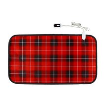 바이빔 체크레드 전기방석, 혼합색상, 2인용(90 x 50 cm)