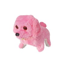 파피앙 움직이는 강아지 작동인형 + 건전지, 12cm, 핑크(PP2)