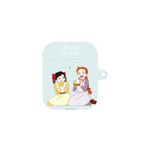 빨강머리앤 봄날의앤시리즈 에어팟 하드케이스 + 카라비너 세트, 앤과다이애나 민트