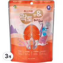 올리브락토앤 반려동물 황태 육수에 연어 파우치 스틱 간식 20p, 3개, 280g