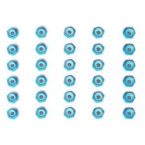 타미야 2mm 알루미늄 잠금 너트 5p 15500, 블루, 6개