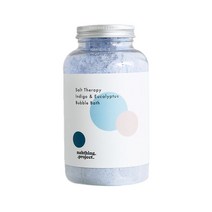 나띵프로젝트 오감목욕 히말라야소금 버블바스 아기 입욕제 대용량 블루 유칼립투스향, 400g, 1개