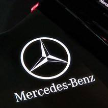 해시카 벤츠 도어라이트 무변색렌즈 D타입 2p, 벤츠 삼각별, 1세트